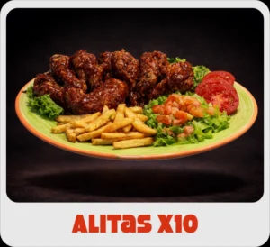 $38.000 | En Salsa BBQ, BBQ Picante, BBQ mora, Maracuya, Miel Mostaza o Agridulce Acompañadas de porción de papas y ensalada, todo con salsas de la casa.