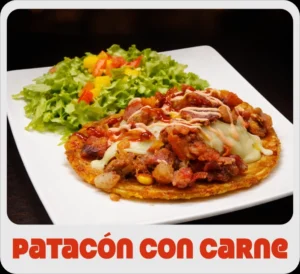 $20.000 | Acompañado de trozos de chicharron, tocineta maduritos queso gratinado y porción de ensalada en salsas de la casa.