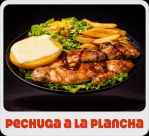 $26.000 | En salsa BBQ, acompañadas de papas, porción de ensalada y arepa con queso Mozzarella, todo en salsas de la casa.