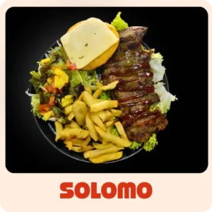 $30.000 | Acompañadas de papas a la francesa, porción de ensalada de lechuga, tomate, mango, y arepa con queso Mozzarella, todo en salsas de la casa.