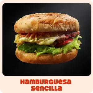$16.000 | Carne, queso mozzarella, lechuga, tomate, cebolla caramelizada y ripio de papa, con salsas.