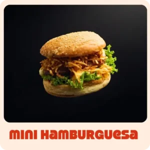 $9.000 | Carne, lechuga, tomate, queso mozzarella, y ripio de papa, con salsas.