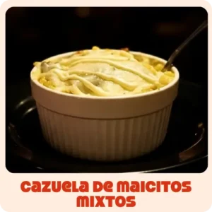 $21.000 | Maicitos, queso gratinado, pollo y tocineta.