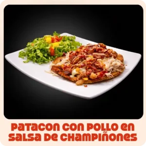 $0.000 | Acompañado de trozos de chicharron, tocineta maduritos queso gratinado y porción de ensalada de lechuga, tomate y mango, todo en salsas de la casa.