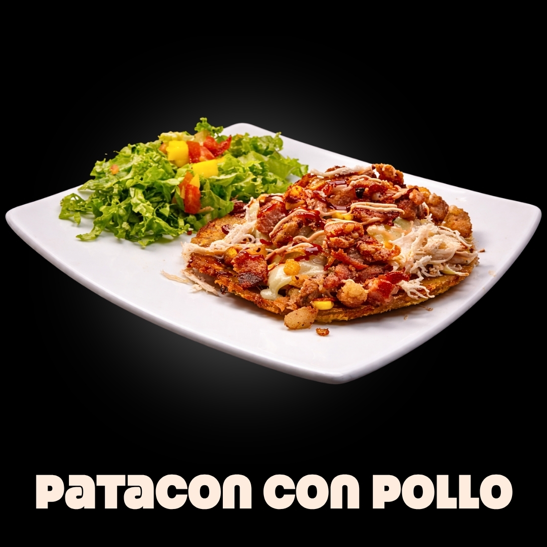 $20.000 | Acompañado de trozos de chicharron, tocineta maduritos queso gratinado y porción de ensalada de lechuga, tomate y mango, todo en salsas de la casa.