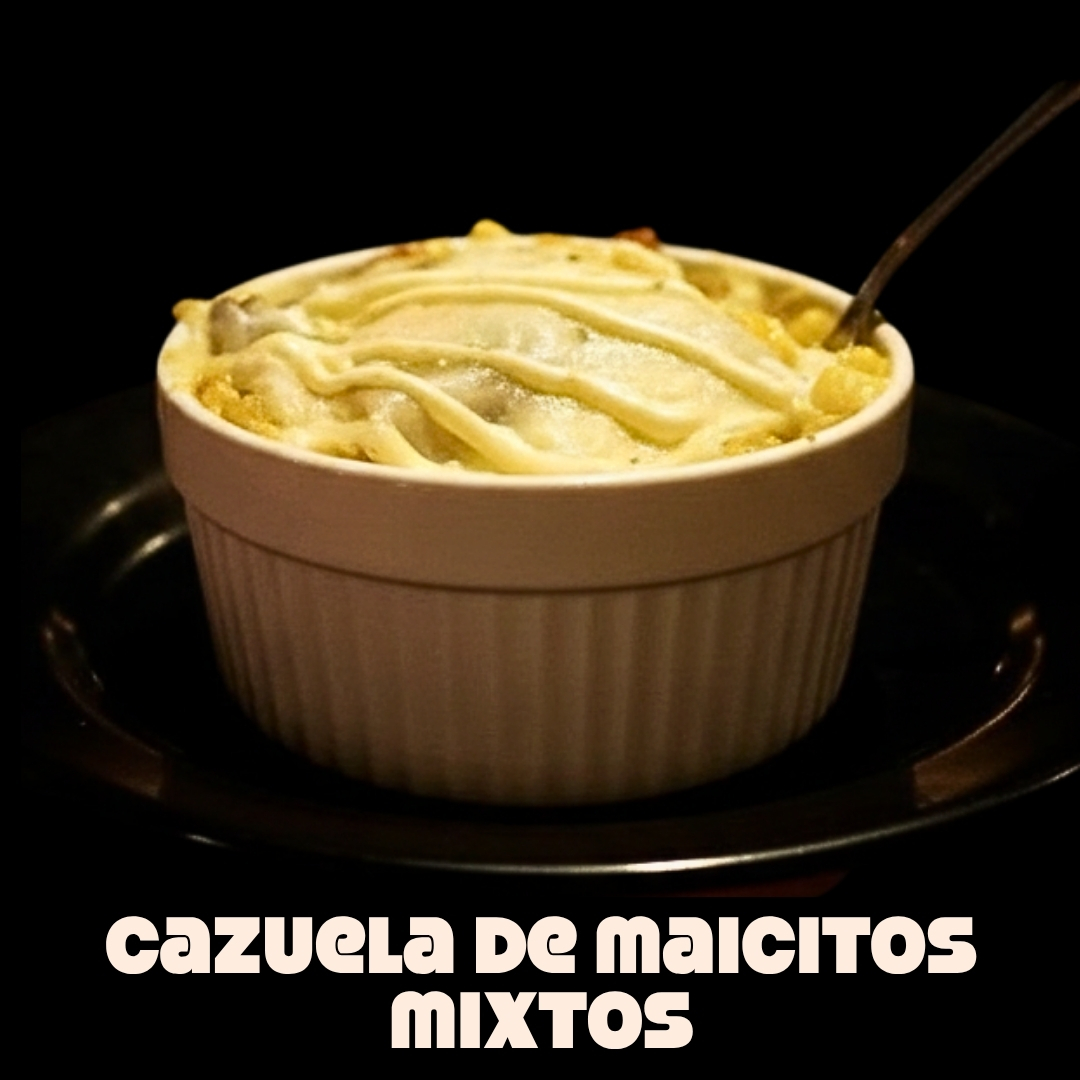 $21.000 | Maicitos, queso gratinado, pollo y tocineta, en salsas de la casa.